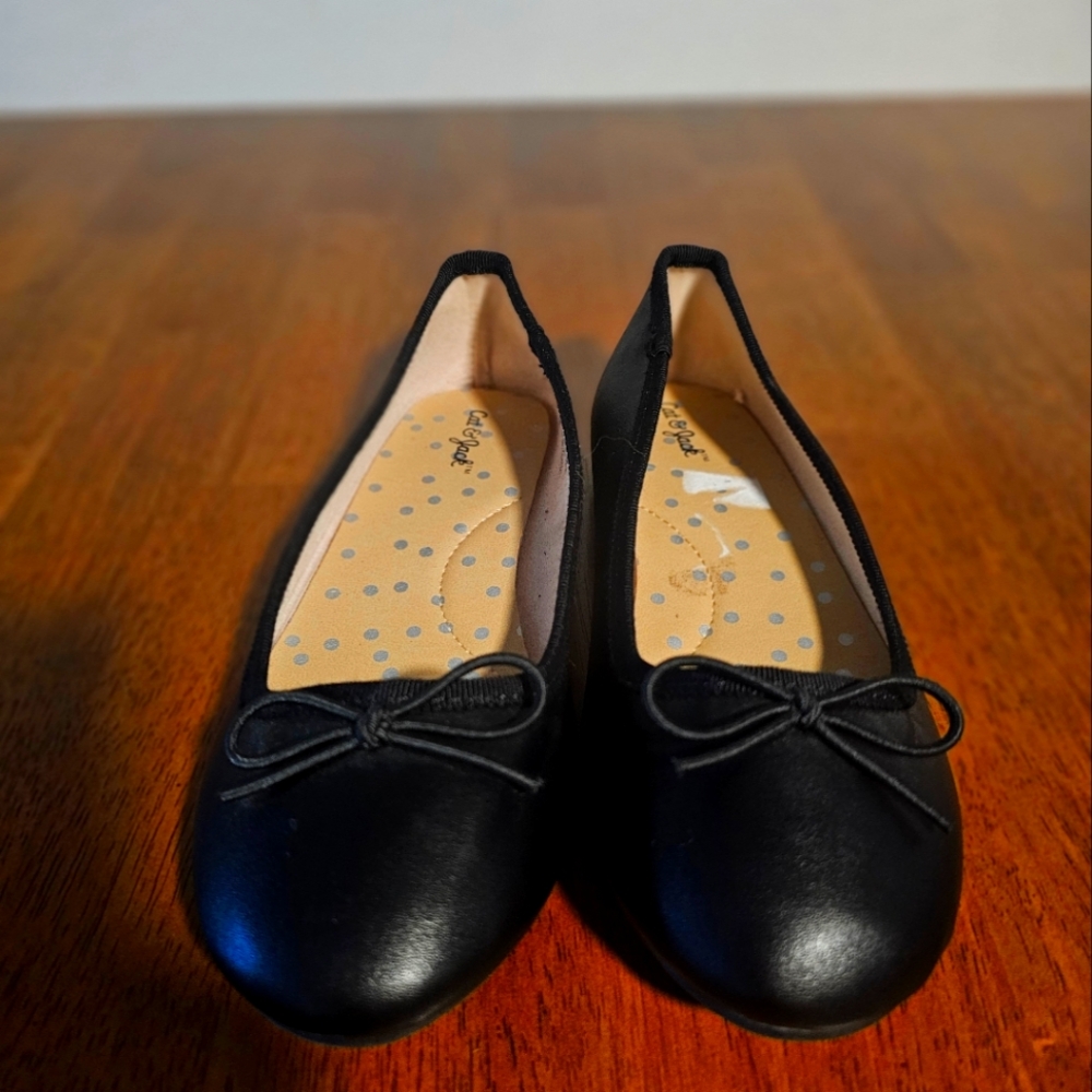Cat & jack little girls black size 13 shoes
